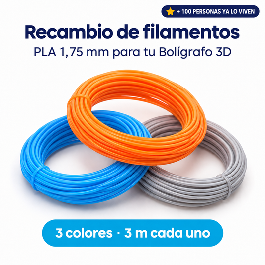 Recambio de Filamentos PLA para Bolígrafo 3D
