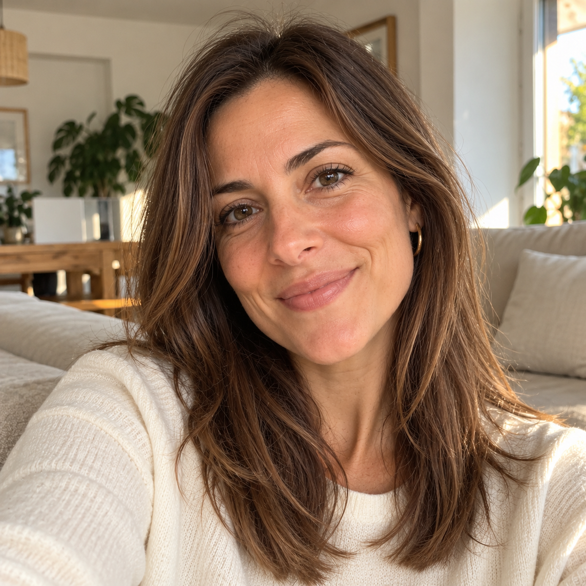 Retrato de Laura P., autora de una reseña sobre la Pistola Masajeadora Multifunción NEXOsens.