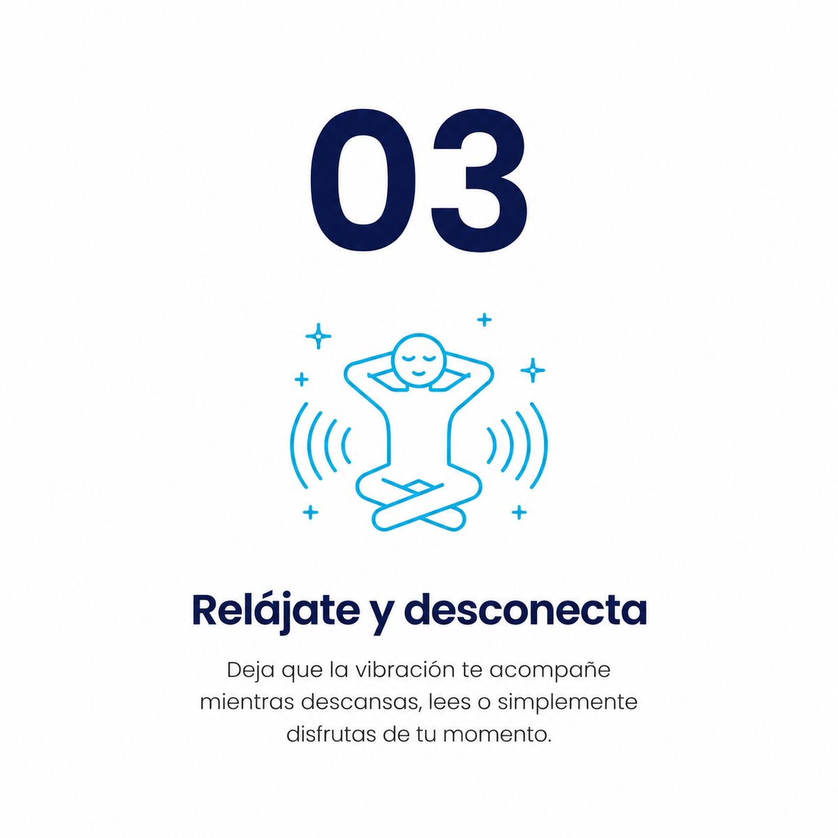 Icono que representa el momento de relax y desconexión durante el uso — Masajeador de Cuello y Espalda NEXOsens