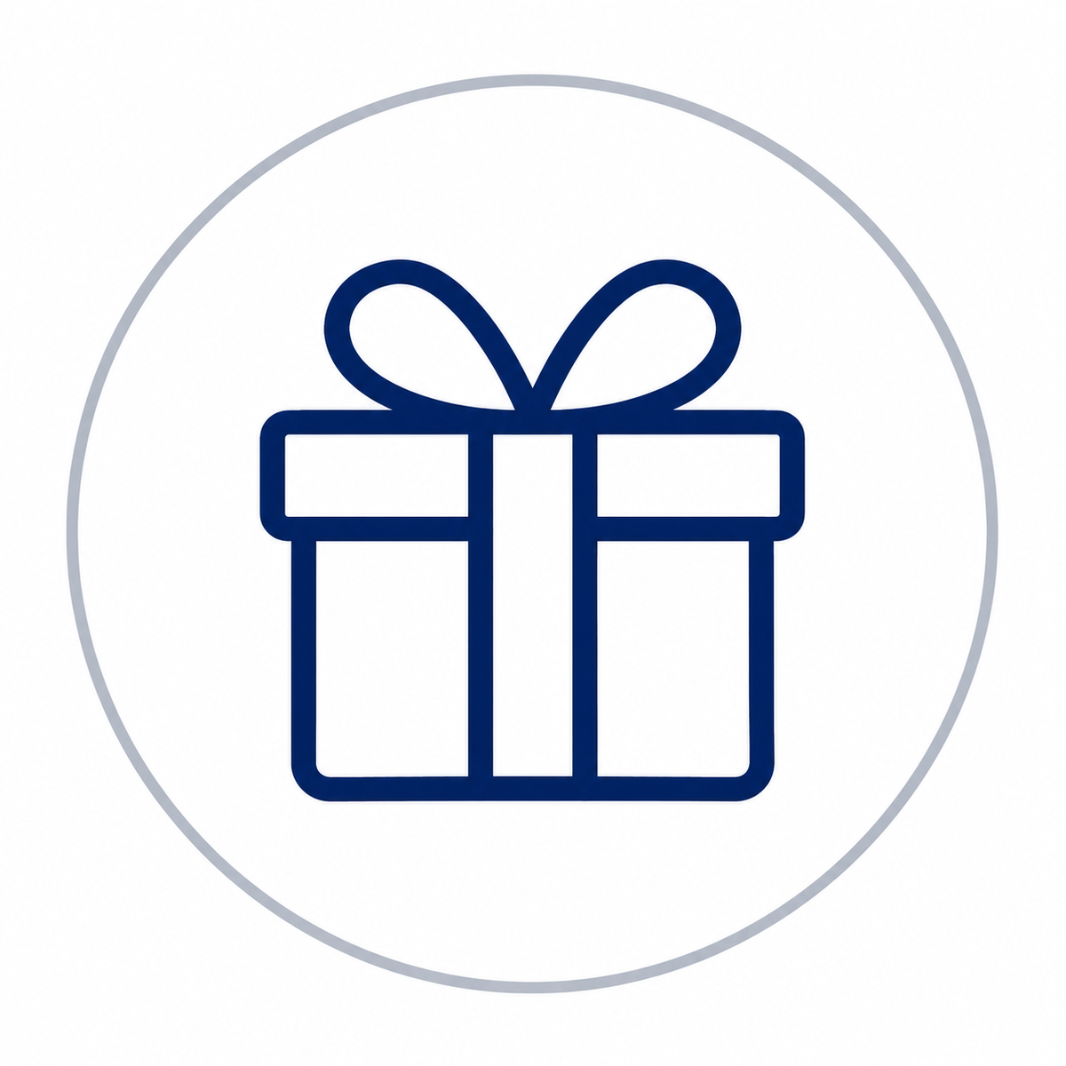 Icono de un regalo con lazo